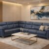 California leatherette corner sofa in Hyderabad high back L shape sofa