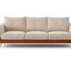 Horizon dual shade 3+1+1 sofa in Hyderabad leatherette and fabric sofa set