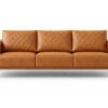 Zenith suede fabric 3+1+1 sofa in Hyderabad premium modern sofa set